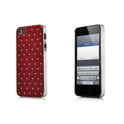 Coque BLING 2 rouge pour iPhone 5