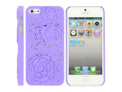 Coque ROSE 3D mauve pour iPhone 5