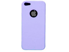 Coque plastique mauve pour iPhone 5