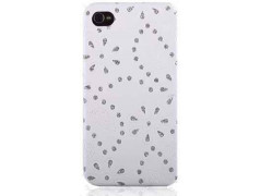 Coque STRASS blanche pour iPhone 5