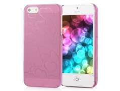 Coque HEART rose pour iPhone 5