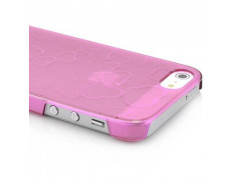 Coque HEART rose pour iPhone 5