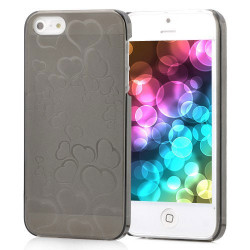 Coque HEART grise pour iPhone 5