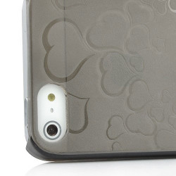 Coque HEART grise pour iPhone 5