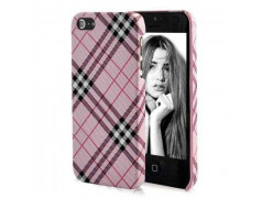 Coque ECOSSAISE rose pour iPhone 5