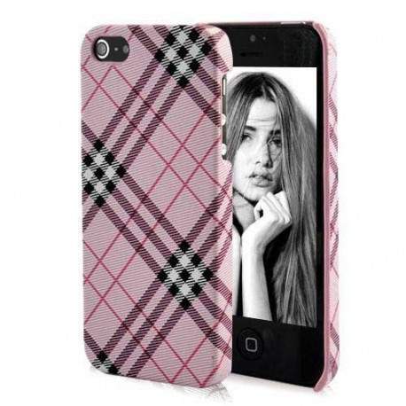 Coque ECOSSAISE rose pour iPhone 5