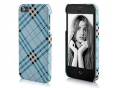 Coque ECOSSAISE bleue pour iPhone 5