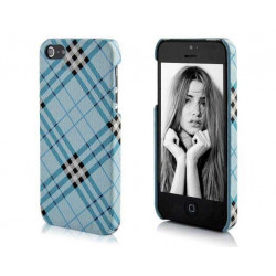 Coque ECOSSAISE bleue pour iPhone 5