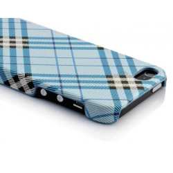 Coque ECOSSAISE bleue pour iPhone 5