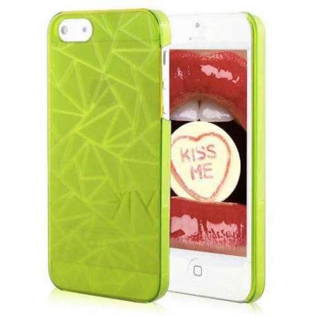 Coque TRIANGLE STILE verte pour iPhone 5