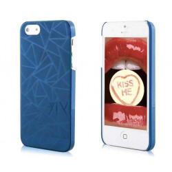 Coque TRIANGLE STILE bleue pour iPhone 5