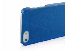 Coque TRIANGLE STILE bleue pour iPhone 5