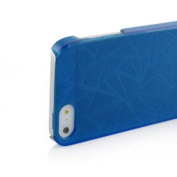 Coque TRIANGLE STILE bleue pour iPhone 5