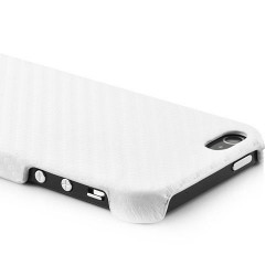 Coque CARBONE blanche pour iPhone 5