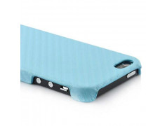 Coque CARBONE bleue pour iPhone 5