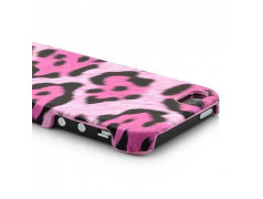 Coque LEOPARD rose pour iPhone 5