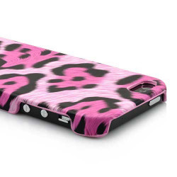 Coque LEOPARD rose pour iPhone 5