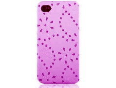 Coque STRASS rose pour iPhone 5