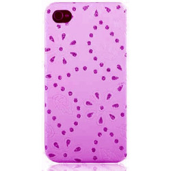 Coque STRASS rose pour iPhone 5