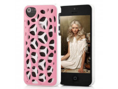 Coque DUAL TONE rose et blanche pour iPhone 5