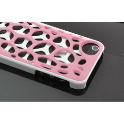 Coque DUAL TONE rose et blanche pour iPhone 5