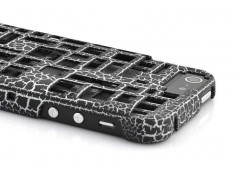 Coque BRIQUES 3D noire pour iPhone 5