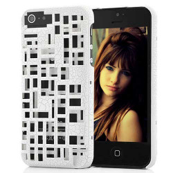 Coque BRIQUES 3D blanche pour iPhone 5