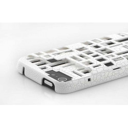 Coque BRIQUES 3D blanche pour iPhone 5