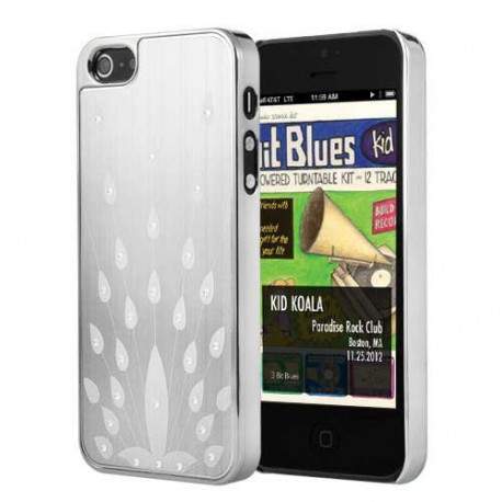 Coque PAON argentee pour iPhone 5