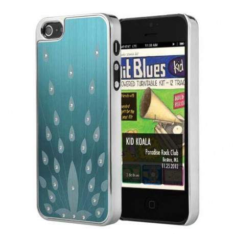 Coque PAON bleue pour iPhone 5