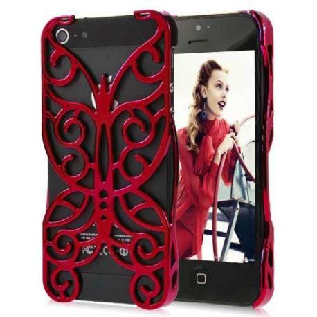 Coque GRILLE FLY rouge pour iPhone 5