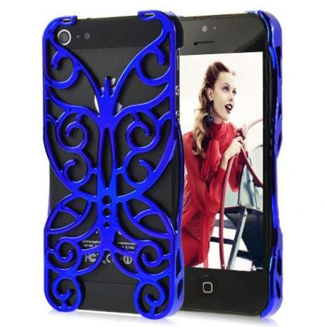 Coque GRILLE FLY bleue pour iPhone 5