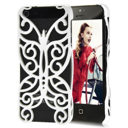 Coque GRILLE FLY blanche pour iPhone 5