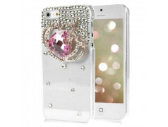 Coque STRASS coeur pour iPhone 5