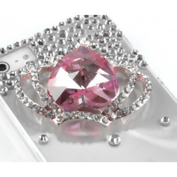 Coque STRASS coeur pour iPhone 5