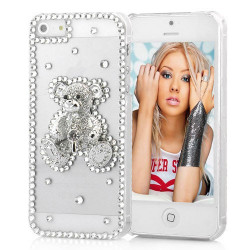 Coque STRASS ourson pour iPhone 5