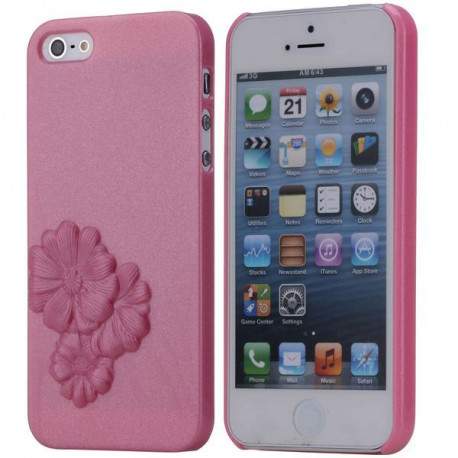 Coque DALHIA rose pour iPhone 5