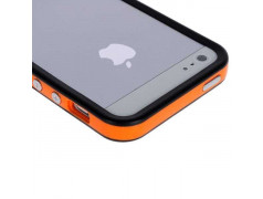 BUMPER LUXE orange et noir pour iPhone 5