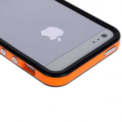 BUMPER LUXE orange et noir pour iPhone 5