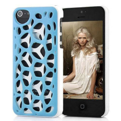 Coque DUAL TONE bleue et blanche pour iPhone 5