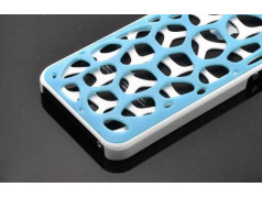 Coque DUAL TONE bleue et blanche pour iPhone 5