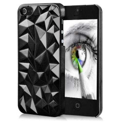 Coque DIAMOND 3D noire pour iPhone 5