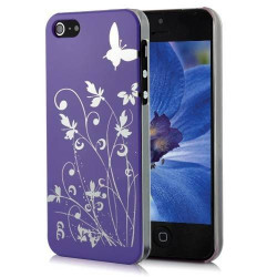 Coque JUNGLE mauve pour iPhone 5