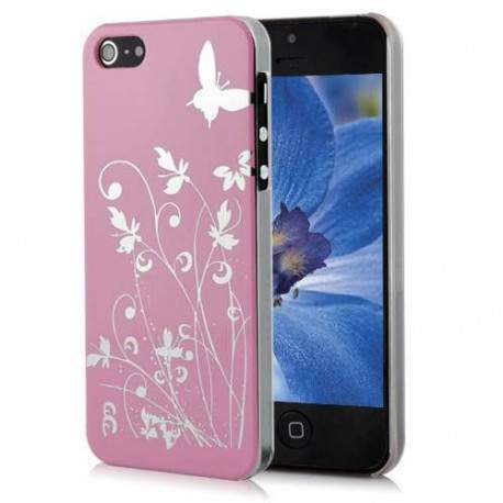 Coque JUNGLE rose pour iPhone 5