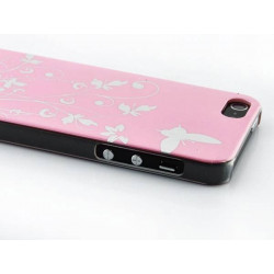 Coque JUNGLE rose pour iPhone 5