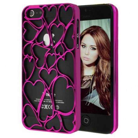 Coque LOVE DESIGN rose pour iPhone 5