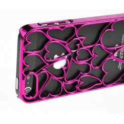 Coque LOVE DESIGN rose pour iPhone 5