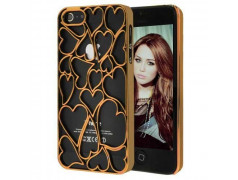 Coque LOVE DESIGN doree pour iPhone 5