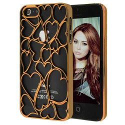 Coque LOVE DESIGN doree pour iPhone 5