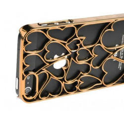 Coque LOVE DESIGN doree pour iPhone 5